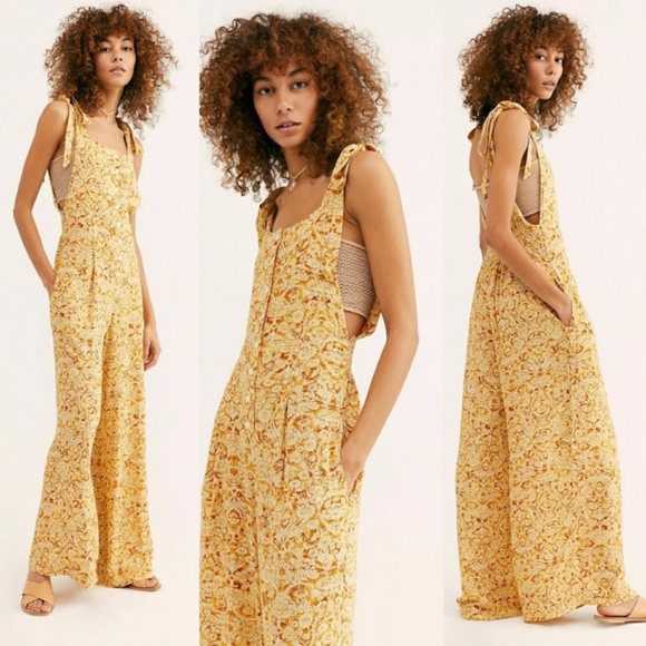 Free People Pants - New Free People Sugar Sands Wide Leg Jumpsuit S